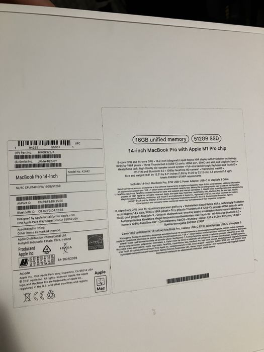 Macbook Pro 14 M1 Pro - La Cutie - Impecabil