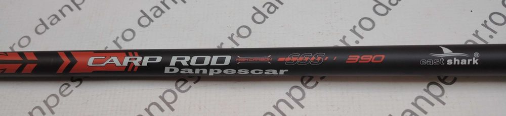 SET 4 Lansete 3,90 metri EASTSHARK CARP ROD din 3 bucati 3,75 LBS