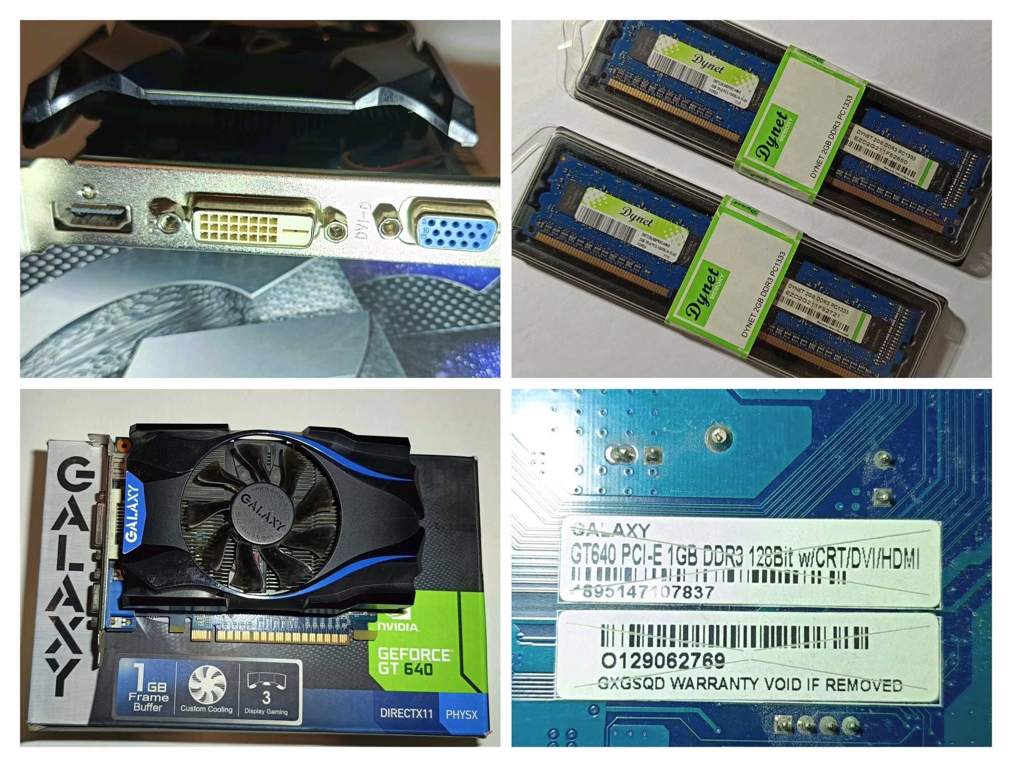 Foxconn P43AP Intel Q8400 DDR3 4GB / GT640 1GB 128-bit DDR3 PCI