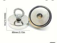 Magnet pescuit D80mm cu forta de 280kg