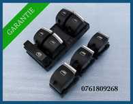 Set butoane geamuri electrice cromate Audi A3 8P / A6 4F / Q7 4L