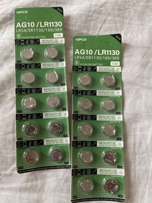 Продам батарейки AG10/LR1130