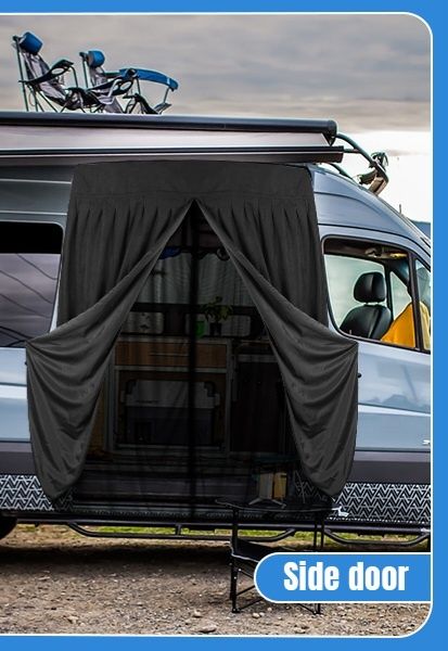 Магнитен комарник + завеса за бус / кемпер Mercedes Sprinter high roof
