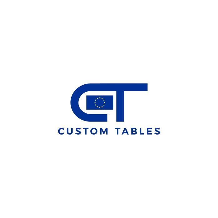 Masa / mese de poker de lux; crem/albastra - Custom Tables EU