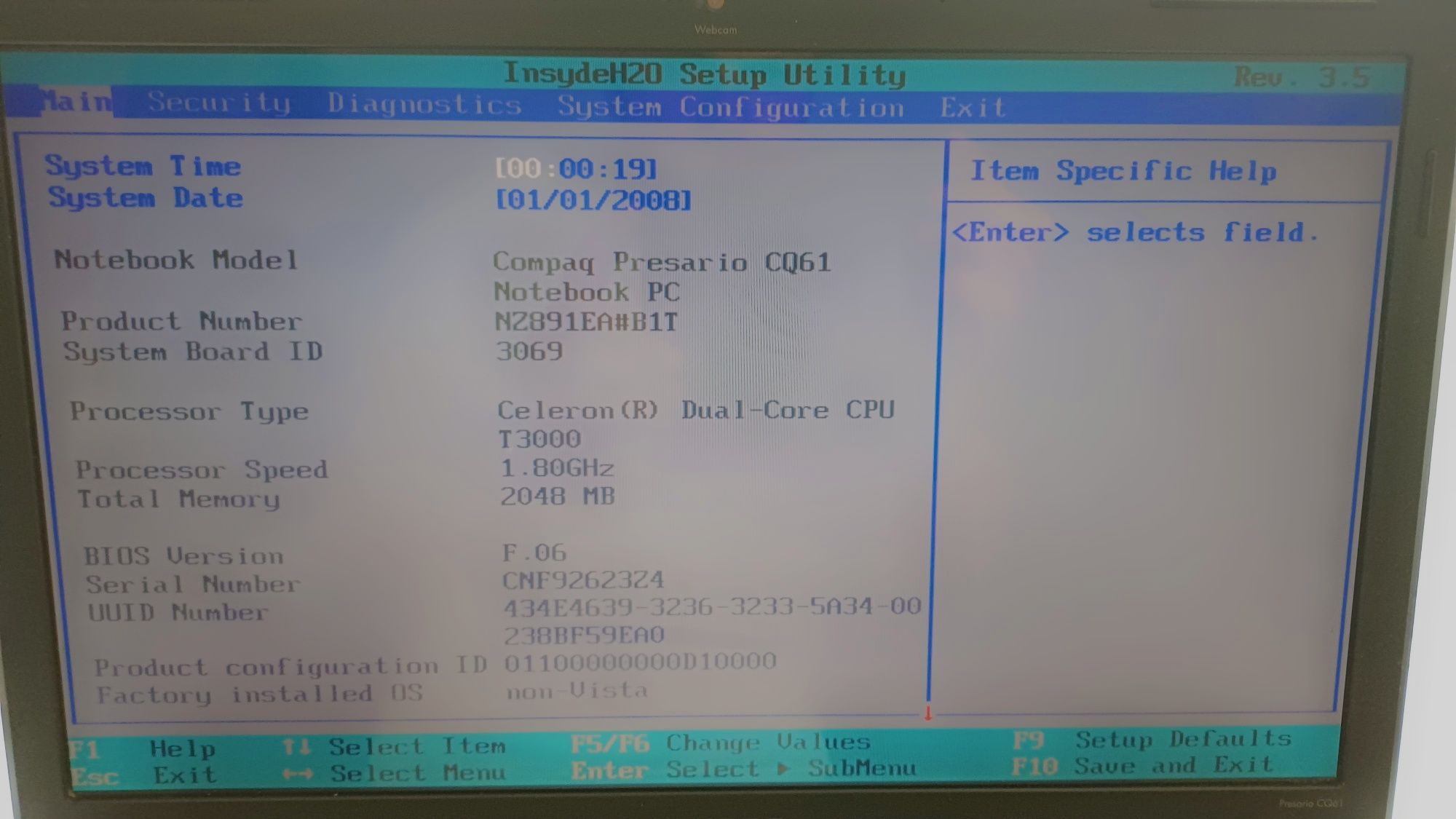 Laptol hp coase i3