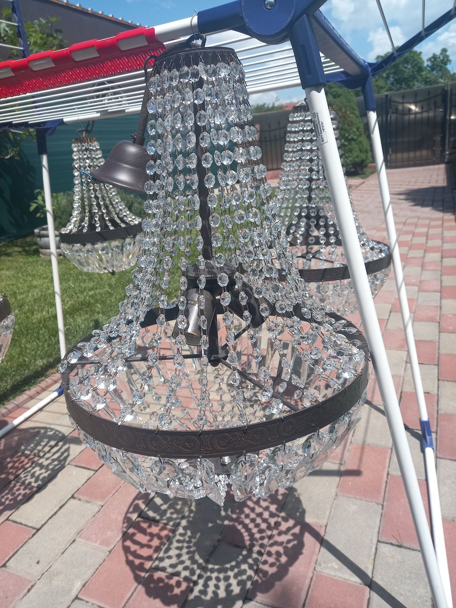 Candelabre  din cristal,model frantuzesc( patru bucăți )