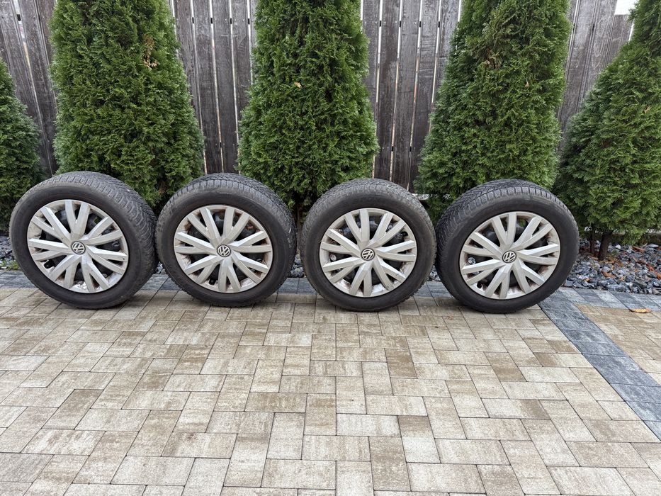 Roti iarna 205 55 R 16 vw audi seat skoda 5x112  dunlop 7 mm 2017