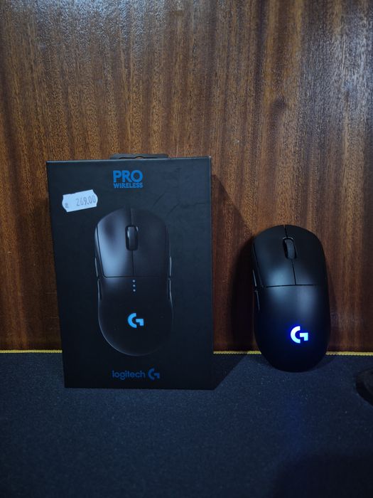 Logitech G pro wireless Геймърска мишка - в гаранция