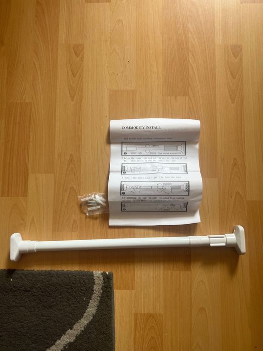 Bara perdea dus sau dulap reglabila 50-80 cm