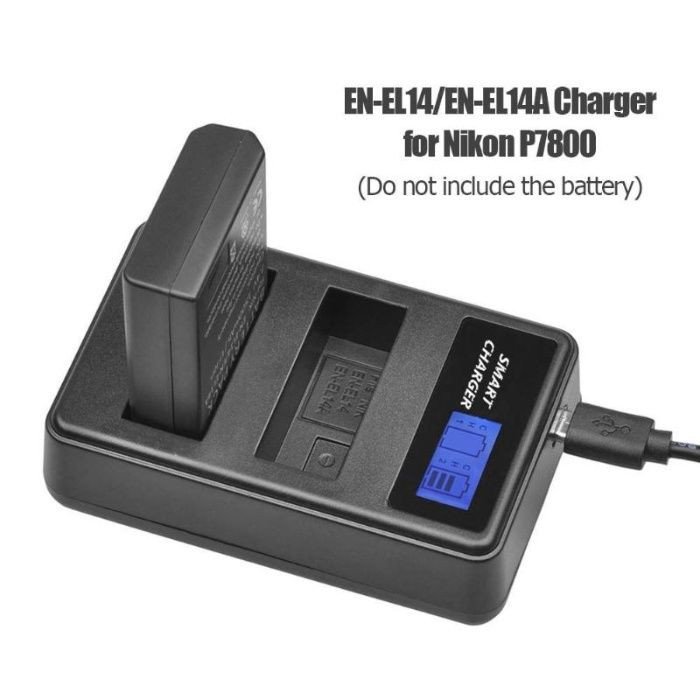 Двойно смарт зарядно MH-24 за батерии EN-EL14 и EN-EL14a за Nikon