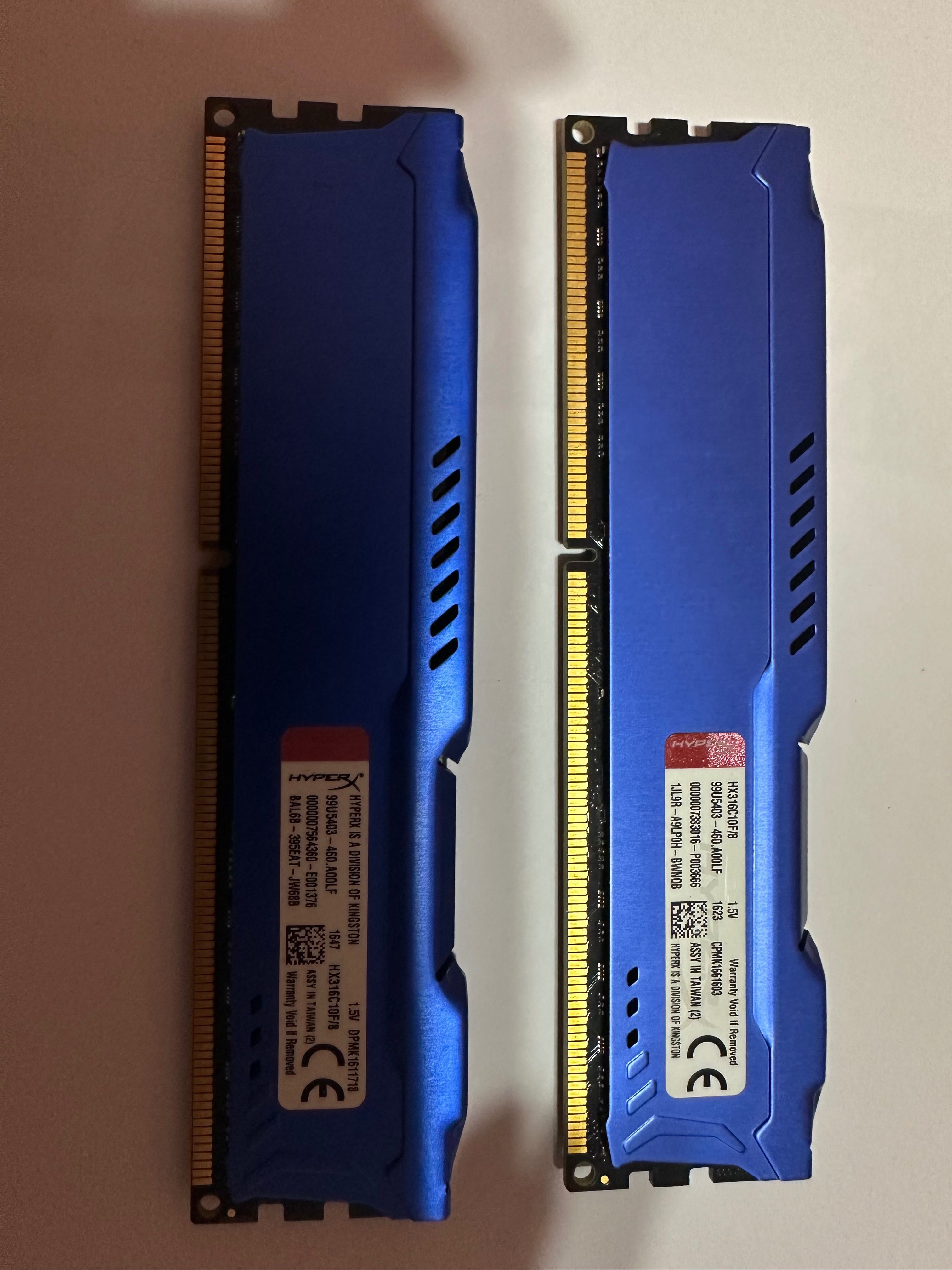 RAM hyperx fury 16GB 1600MHz DDr3