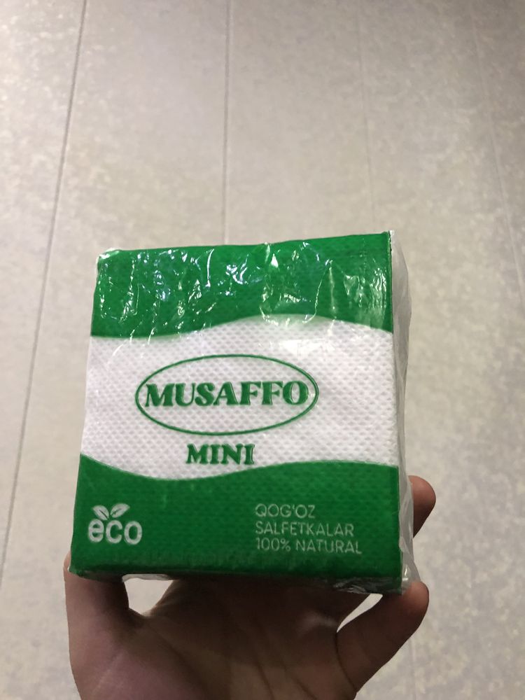 Optom narxlarda salfetkalar