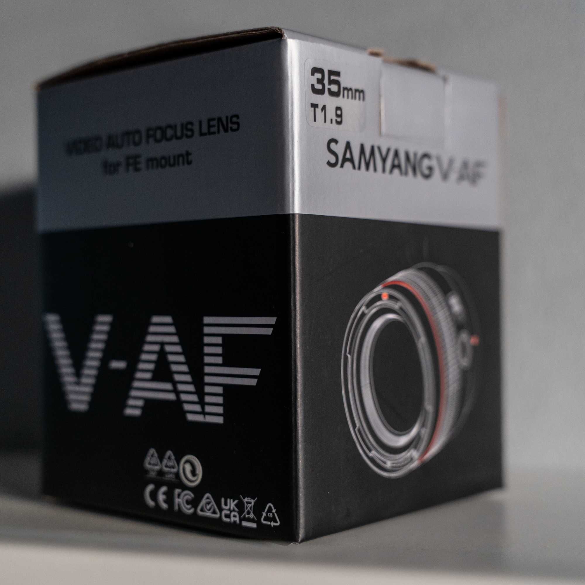 35mm f/1.8 (T/1.9) Samyang V-AF lens обектив за Sony-E mount