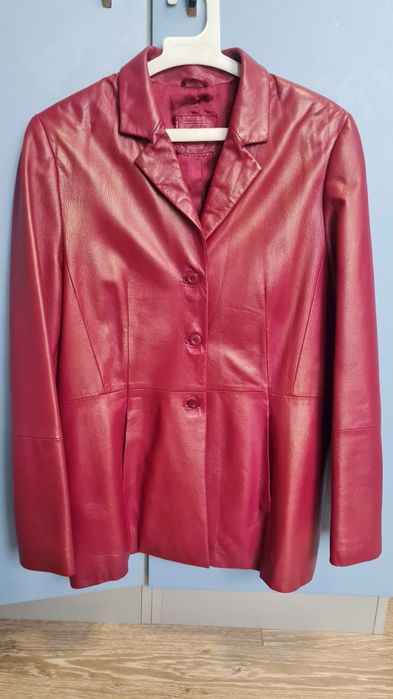 Дамско италянско сако от естествена кожа Napa,  размер между М и L