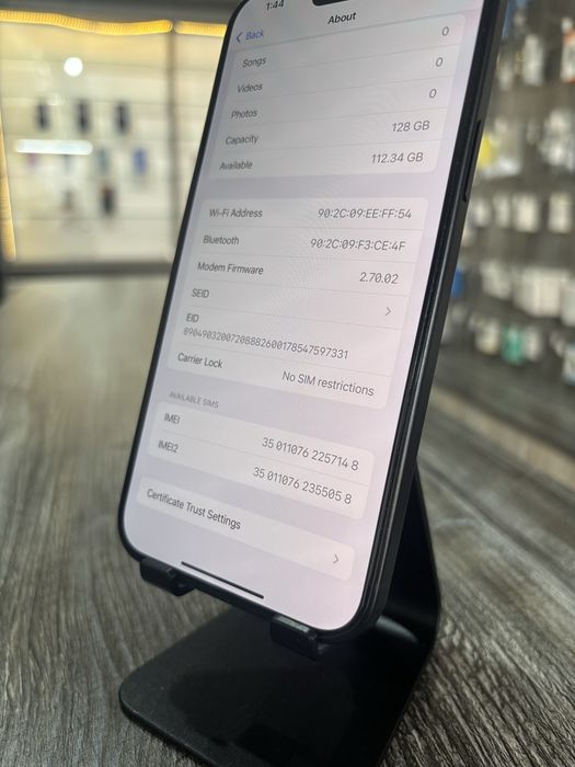 iPhone 15 Plus, 128GB, Black