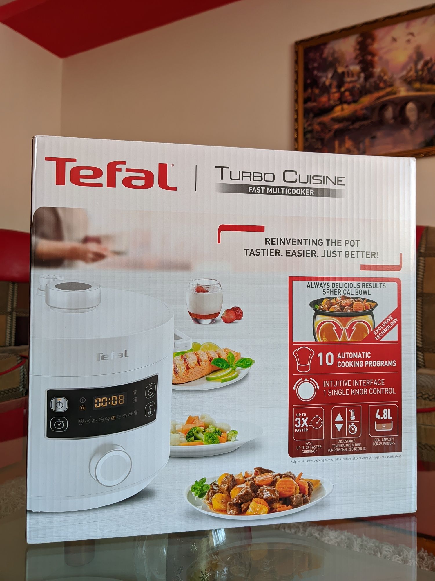 Oala sub presiune electrica Tefal Turbo Cuisine - Noua Sigilata