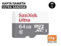 Карта памяти SanDisk Ultra microSDHC 64GB Class 10