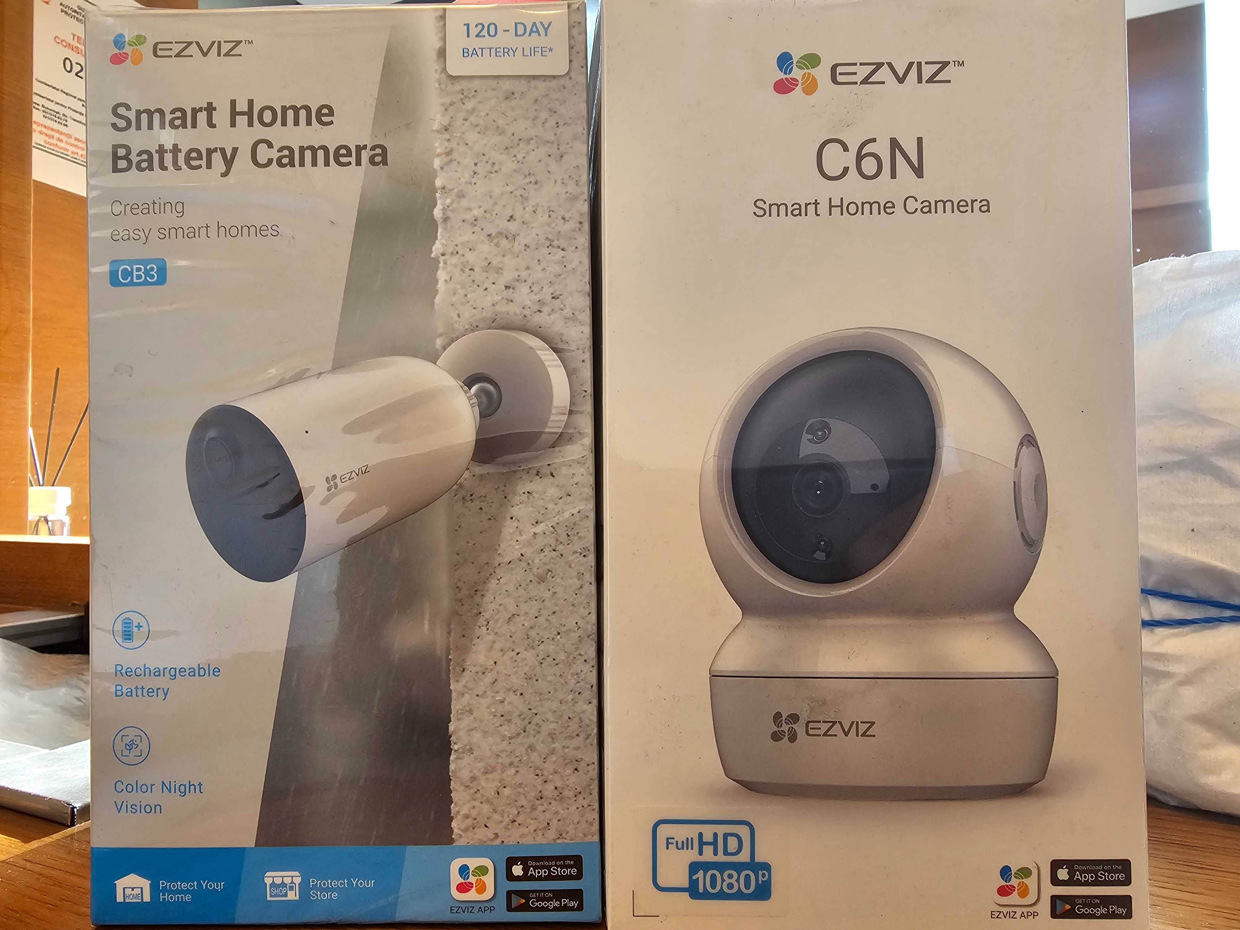 Camera IP Wireless EZVIZ C6N si CB3 cu acumultor