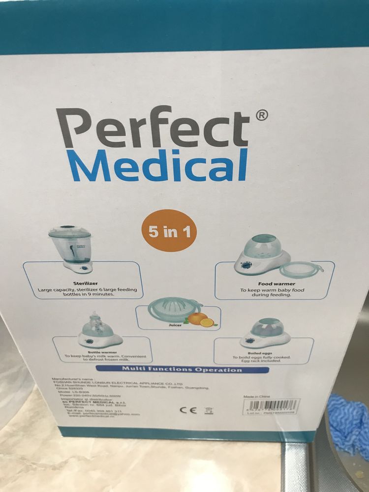 Vand sterilizator biberoane 5 în 1 perfect medical
