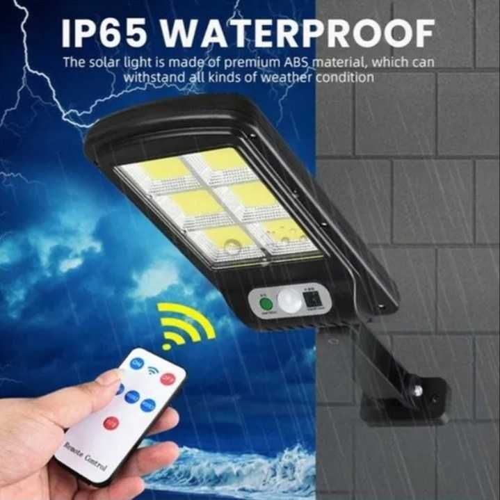 ПРОМО Соларна 1000W LED Лампа IP65 + стойка за монтаж+дистанц