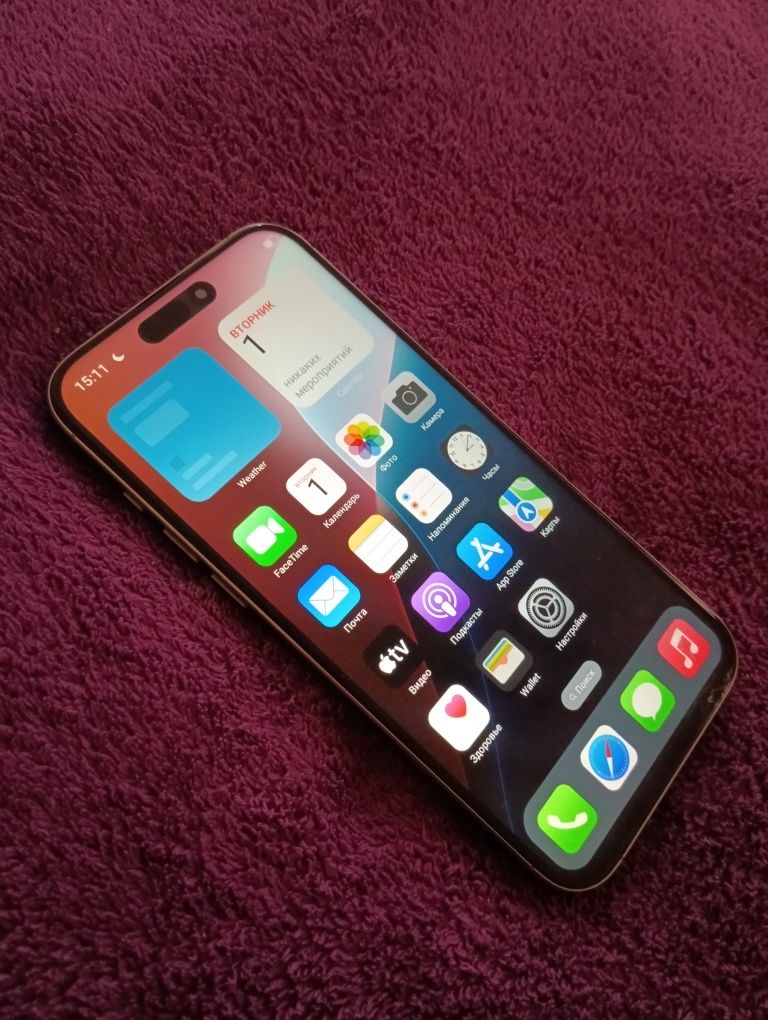Iphone 16 Pro Max (Android Beta)
Нет цанапины.б/у
Емкость 100%