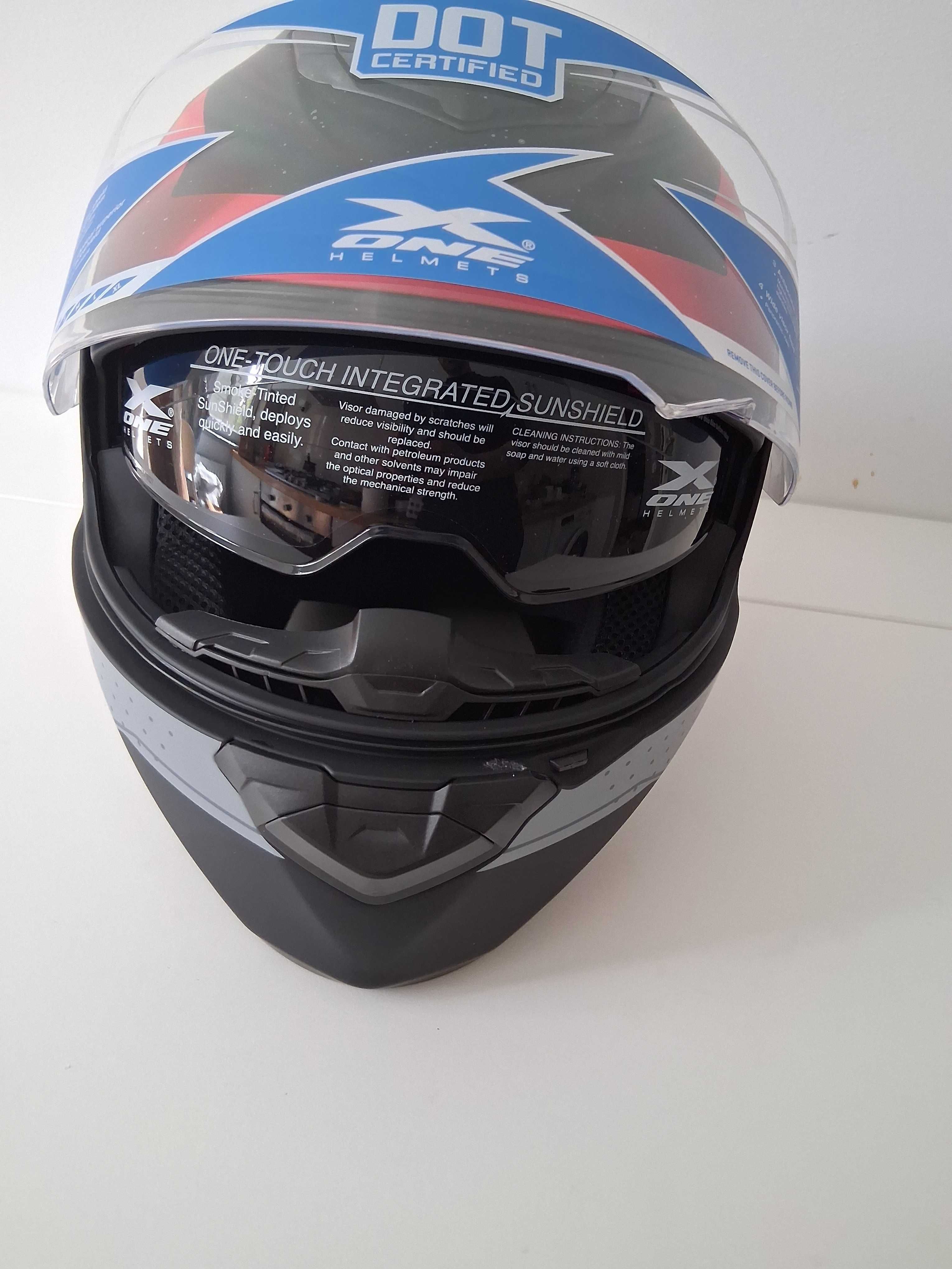 Casca moto /scuter/atv noua  flip up  X one  noua