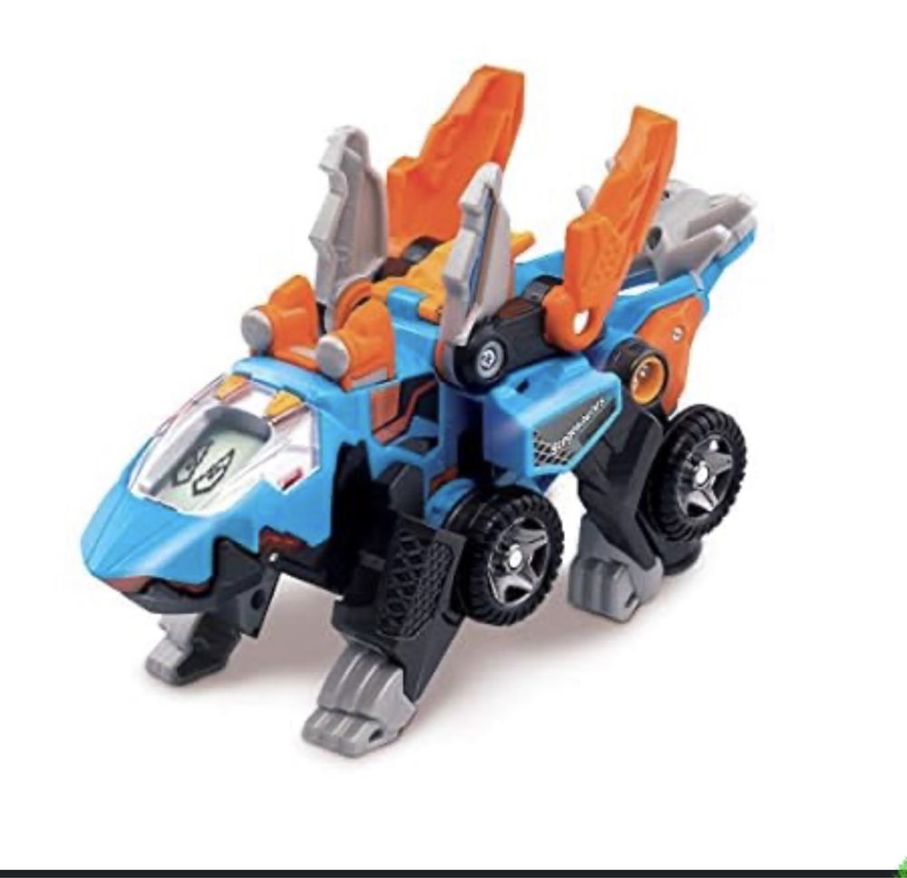 Jucarie Vtech Transformers - masina si dinozaur cu sunete si lumini