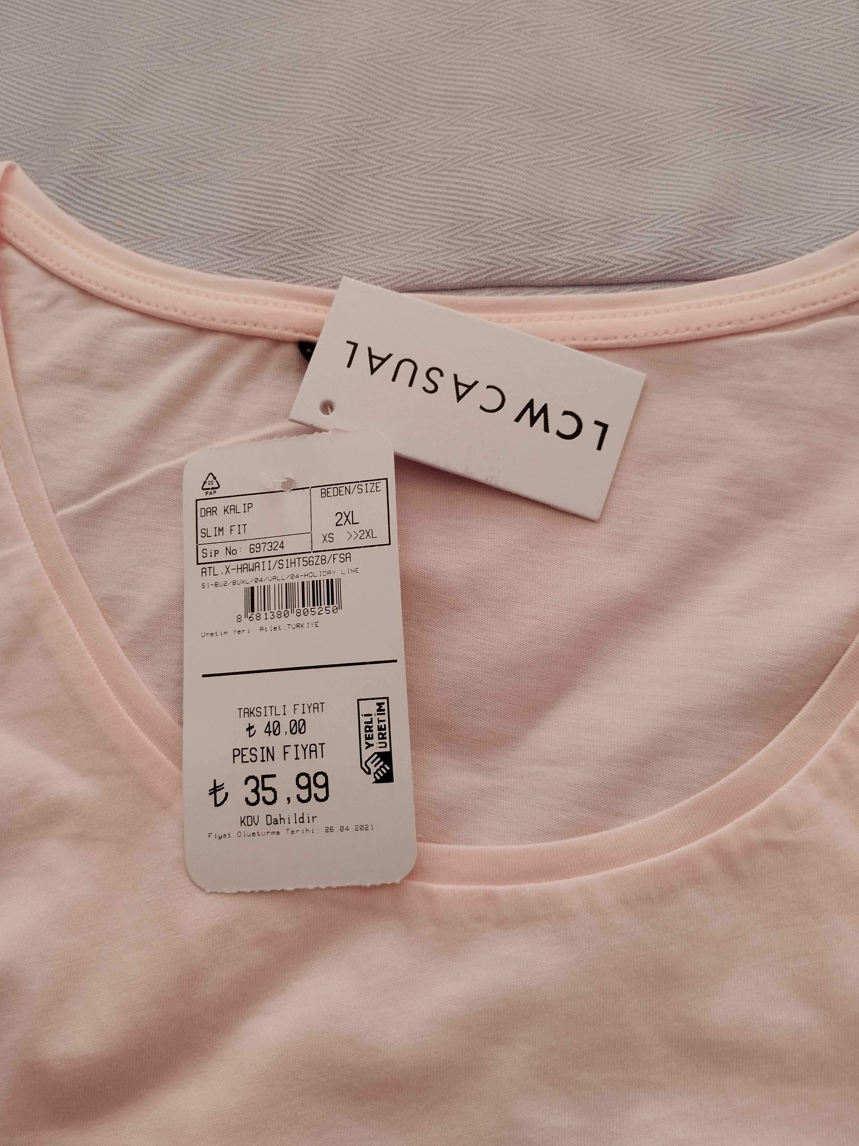 Нов мъжки потник LC Waikiki, 2XL, 100% памук
