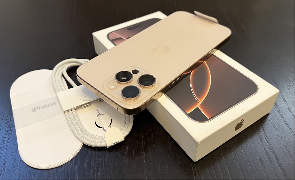 iPhone 16 PRO MAX 512GB 5G CA NOU GARANTIE ! Desert Gold Titanium 256