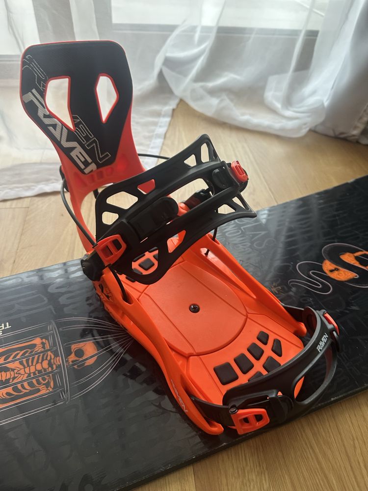 Snowboard Rossignol 166W cu legaturi Raven(XL) quickrelease