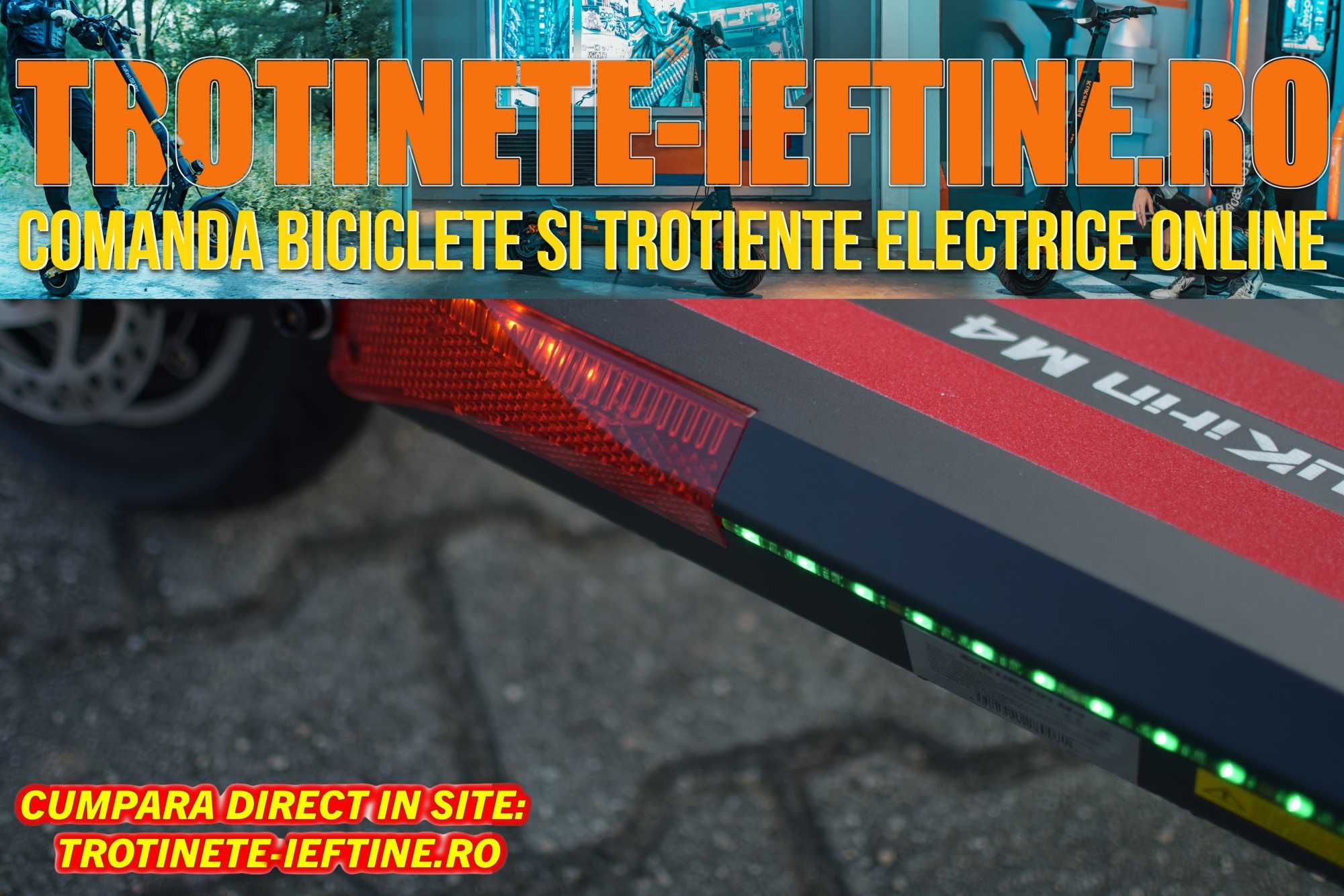 TROTINETĂ Electrică NOUĂ - Kugoo Kirin M4 - Garanție Sigilată!