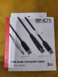 Cablu USB A - Jack mono 6.3mm Lindy NOU