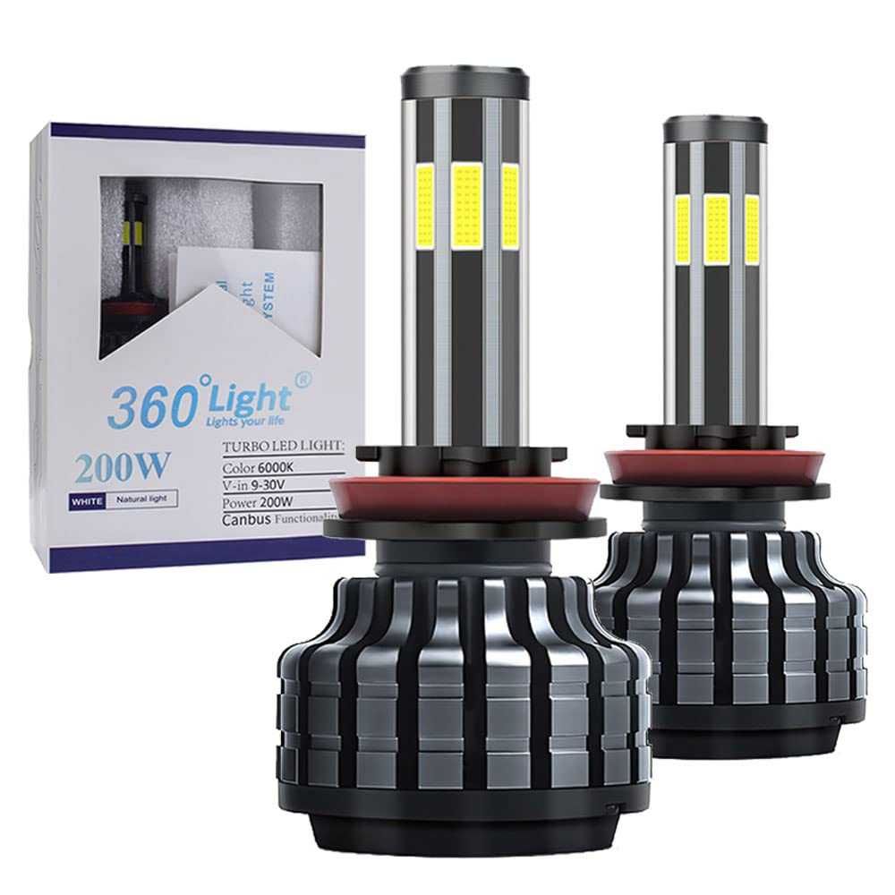 Set de 2 becuri led COB pe 4 parti Xentech Light canbus 6000k