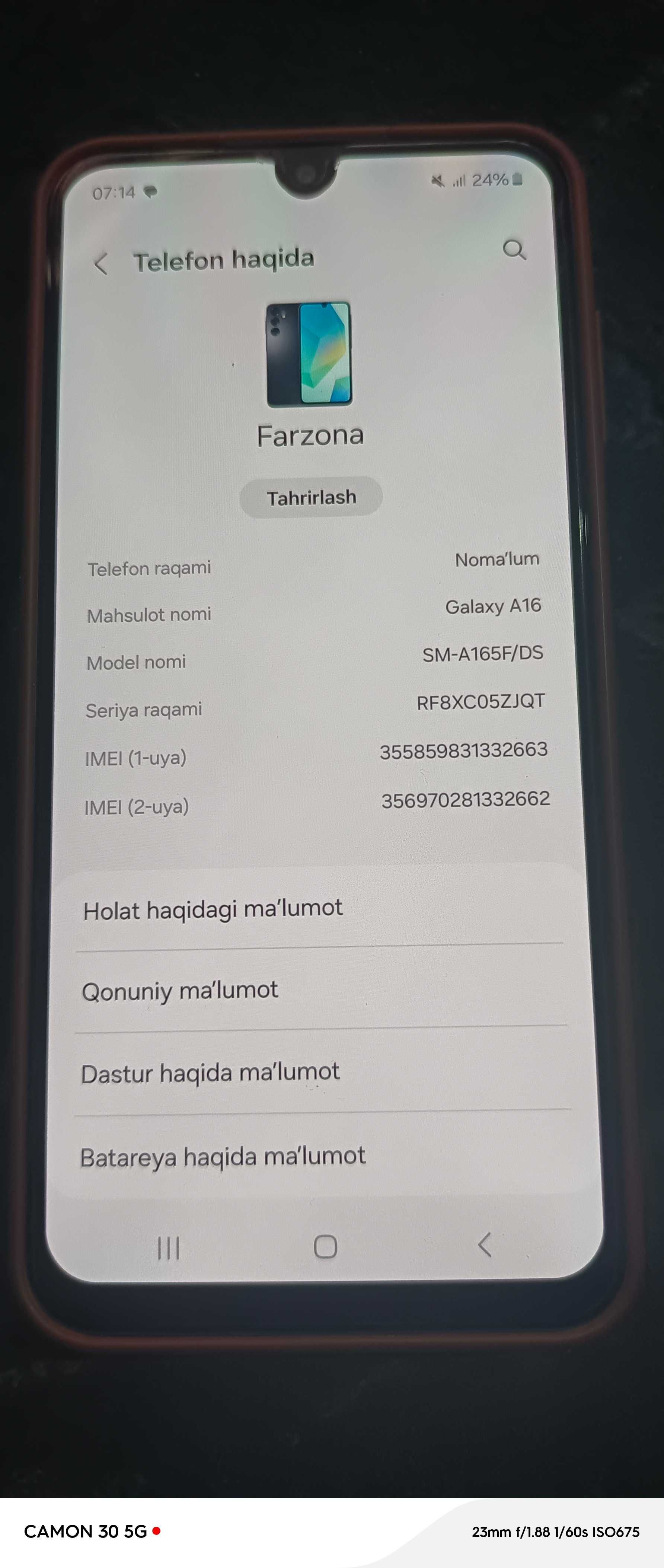 Samsung Galaxy A16