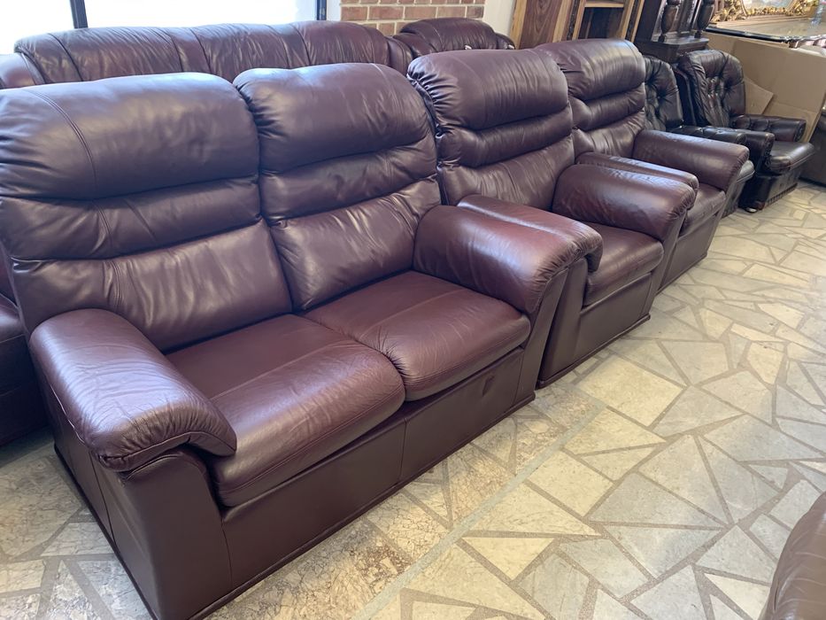 Холна гарнитура естествена кожа