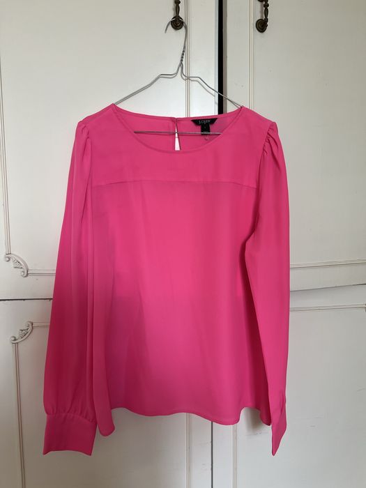 Цикламена блуза JCrew, размер L / XL