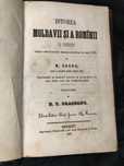 Carte originala rara 1850 despre istoria romanilor si a moldovilor