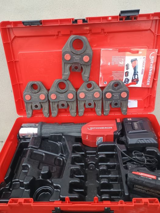Presa sertizat rothenberger romax 4000 set cu 5 bacuri th,cutie,incarc