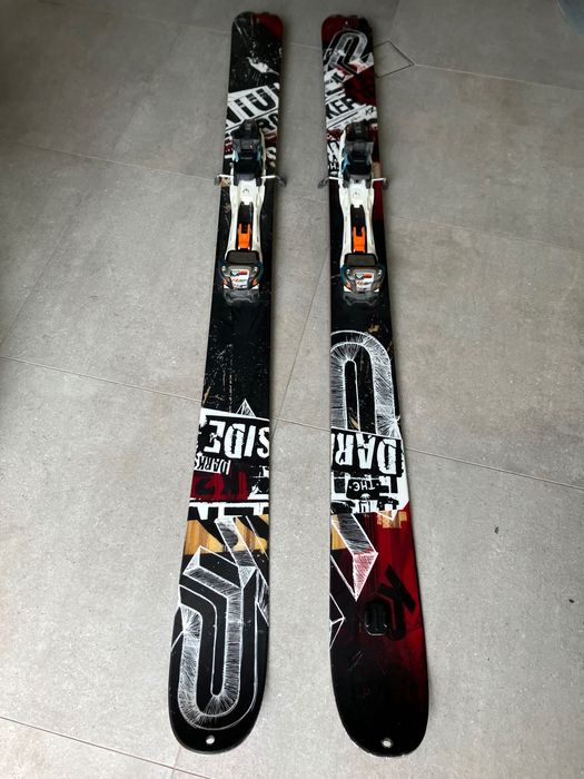 Schiuri alpine freeride 181 cm Dark Side legaruri tura Marker