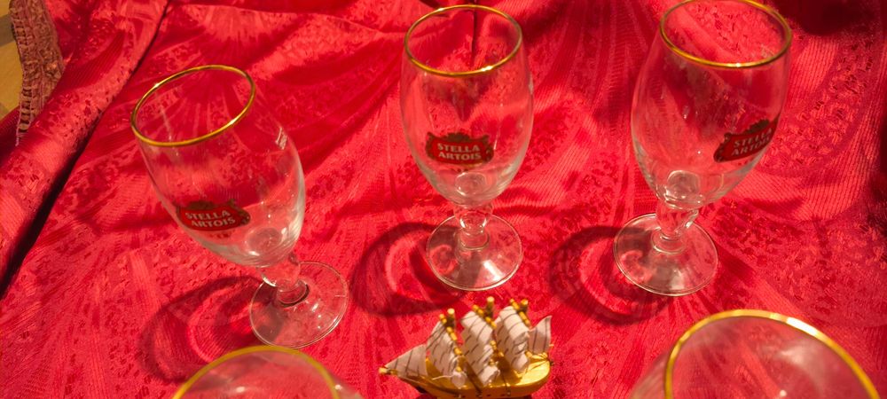 pahare cristal stela artois