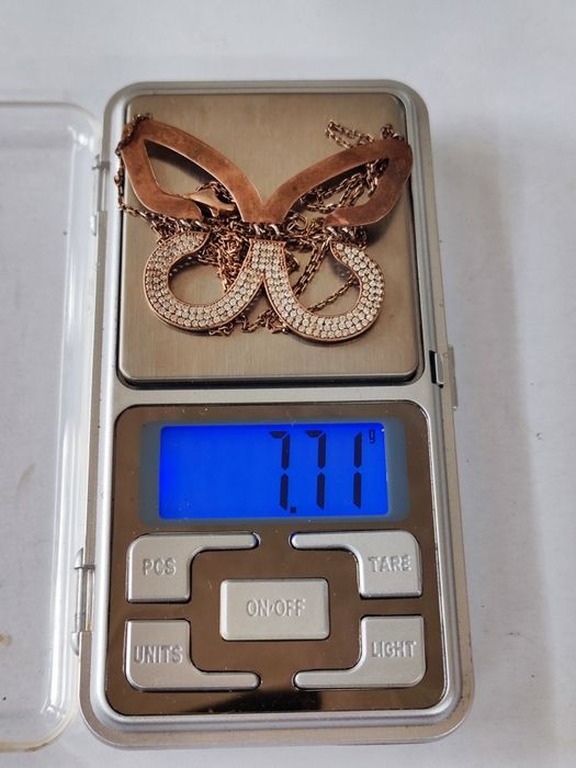 Сребърно колие пеперуда Sezgin 925