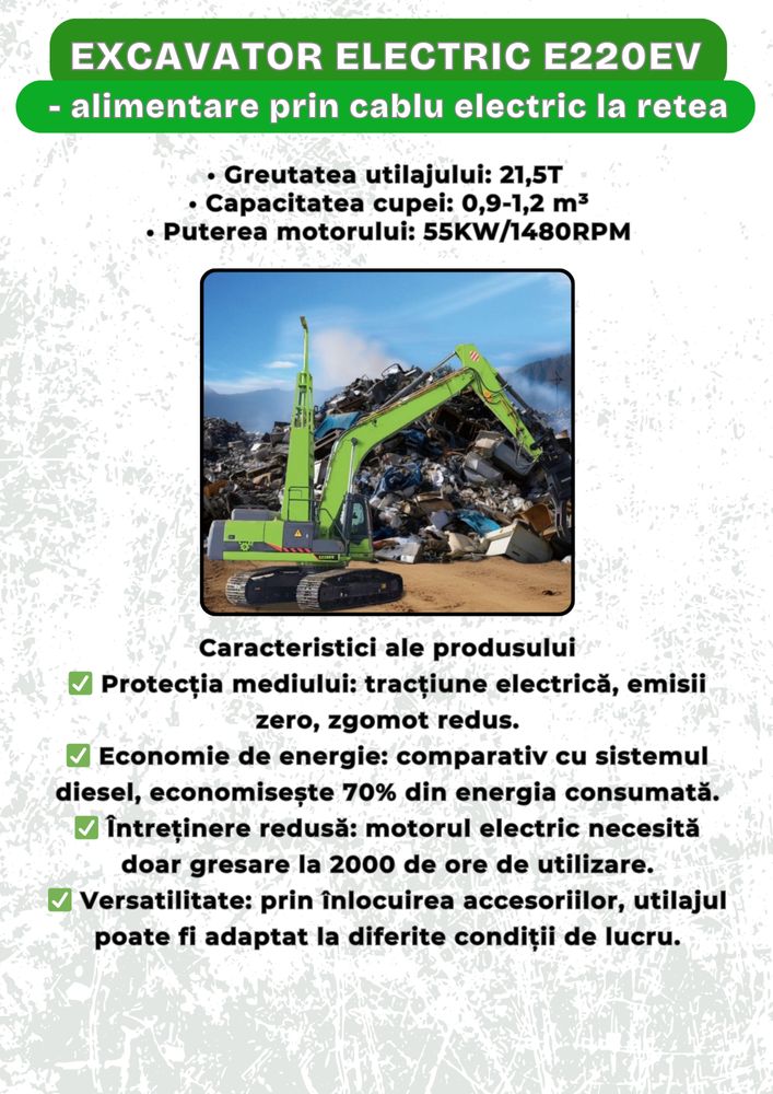 Excavator electric OPTIMAL Utilaje