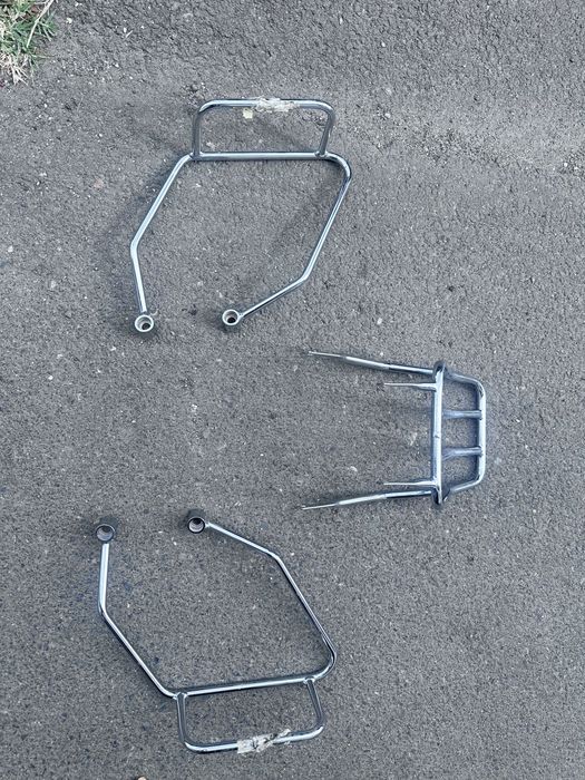 Et suporti sidecase topcase moto chopper crom