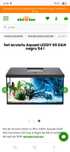 Set acvariu Aquael LEDDY negru 54 l