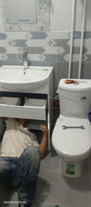 Сантехник установка Ванна,унита,раковин,Аристон и т.д