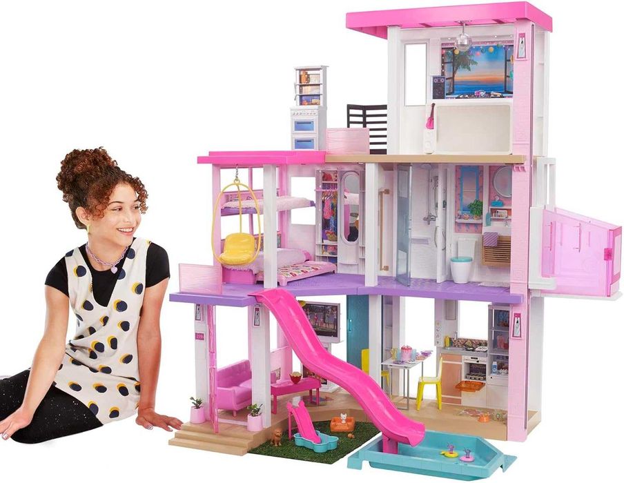 Къща за кукли Barbie Dreamhouse 114 см Къща на мечтите с пързалка