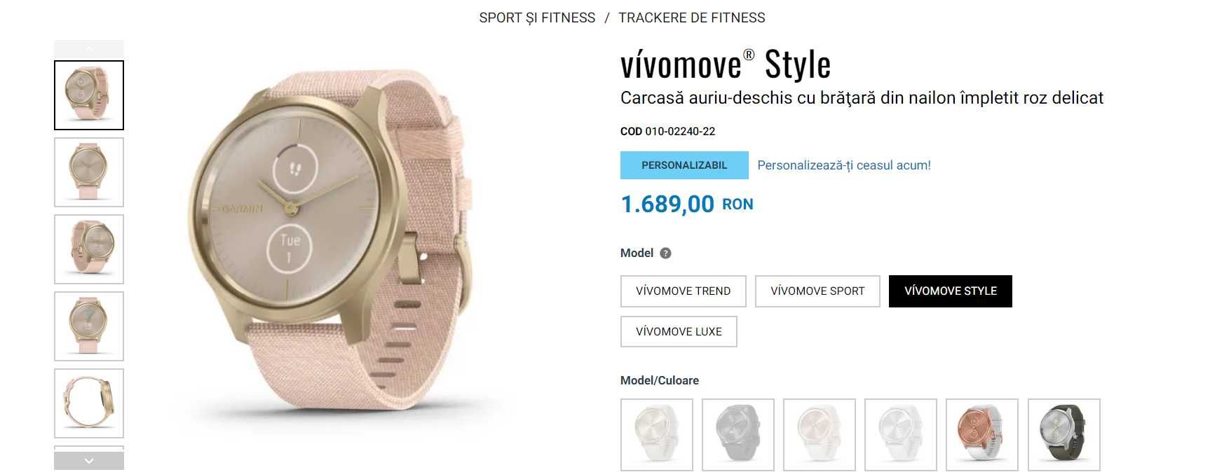 Smartwatch Garmin Vivomove style