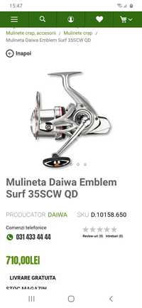 Combo crap. 2 sportex paragon 3.96m/3,75lb, 2 daiwa emblem surf 35scw