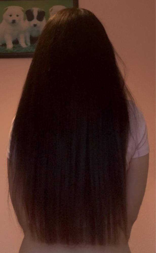 Естествена коса екстеншъни, 200гр 55-60см, цвят 5