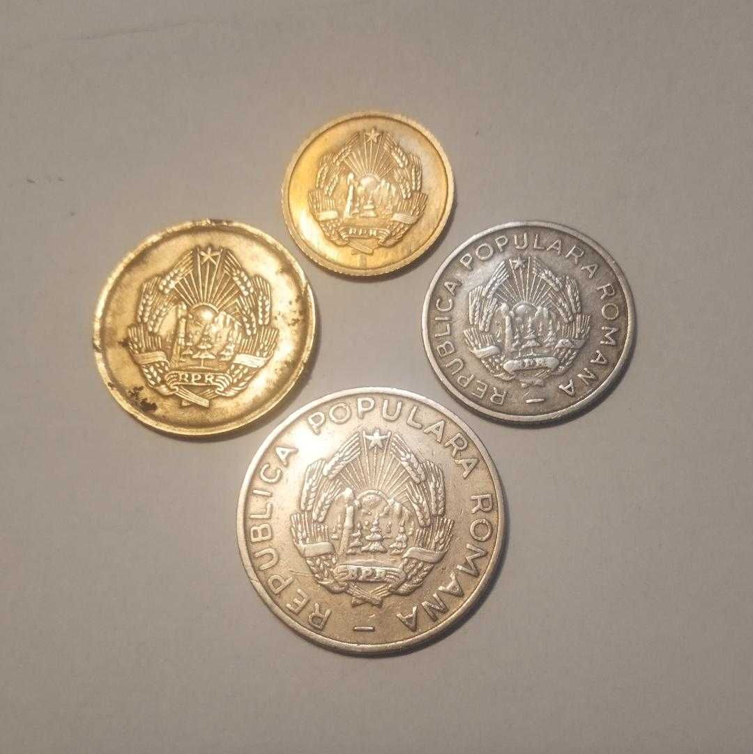 Monede 1 ban 1954; 5 bani, 10 bani, 25 bani 1954 RPR